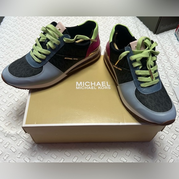 Michael Kors Black Multi Sneaker - Picture 1 of 6